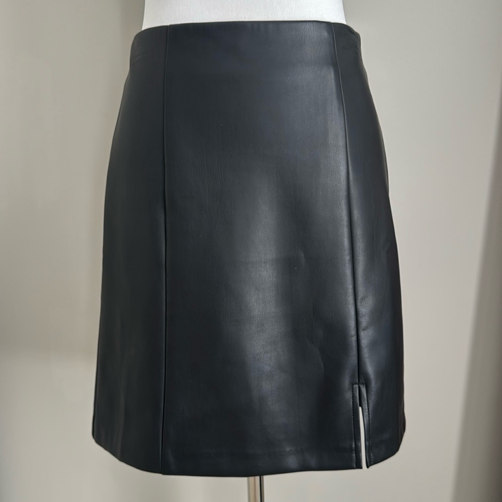 Ann Taylor Loft Faux Leather Skirt